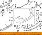 Ds7z17k835baptm Oem Ford Cover Bumper-bumper 13-14 Rear Fusion
