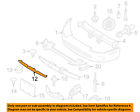 Hje6451ab Oem Trim Grille-finish Xk8 Bumper 97-04 Panel Front Jaguar