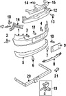 5n0803881a Oem Volkswagen Bar Impact Genuine