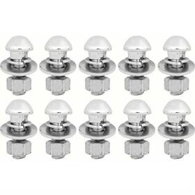 K219 Oer 1938-72 Chrome Bumper Bolt Set 40 Piece