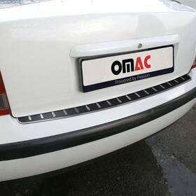 7504093cf Omac Rear Bumper Sill Cover Guard For Vw Passat B5.5 2002-2005 S.steel Carbon Foiled