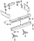 5215935040 Original Oem Genuine Plate Toyota Upper Factory
