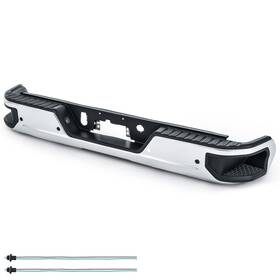 Orion Motor Tech 19 20 21 22 23 24 1500 For 19-24 Chevy Silverado Gmc Sierra Chrome Rear Bumper With Sensor Holes