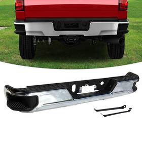 Gm1103214 Orion Motor Tech Rear Bumper Assembly For 2019-25 Chevy Silverado 1500 Gmc Sierra Without Park Assist