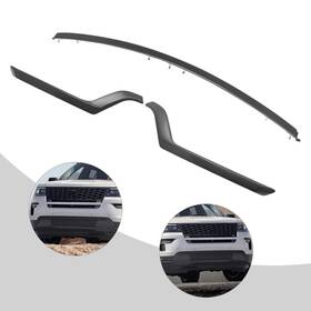 1kpgm1215039 Oukaning 3pcs Front Lower Bumper Trim Moldings Kit Fit 2018-2019 Ford Explorer Black New