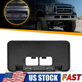 Pzj-f250-08-10 Oxilam Abs Front License Plate Bracket Black Fit 08-10 Ford F250 350 450 550 Super Duty