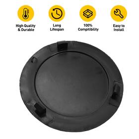 Xpd-wwd-95611 Oxilam 1pcs Rear Bumper Tow Hook Cover Cap Round For Dodge Ram 1500 2500 3500 2003-2019