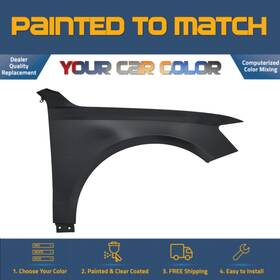 Au1241134 Paint A Part For 2013-2016 Audi Q5 Hybrid Right Fender Passenger Side Painted To Match
