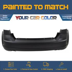 Ch1100925 Paint A Part For 2009-2010 Dodge Journey Rear Bumper Cover R/t Dual Exh Painted