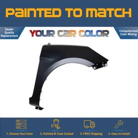 Hy1241154 Paint A Part For 2011-2017 Hyundai Accent Hatchback Right Fender Without Sl Hole Painted