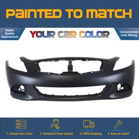 In1000246 Paint A Part For 2010-2013 Infiniti G37 Front Bumper Cover Base Journey Sedan Painted