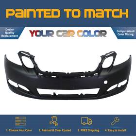 Lx1000174 Paint A Part For 2008-2009 Lexus Gs300 Without Hl Wshr Snsr Front Bumper Painted To Match