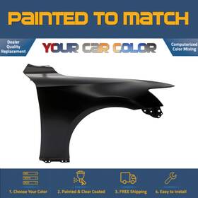 Lx1241129 Paint A Part For 2014-2020 Lexus Is200t Right Fender Without F Sport Pkg Painted To Match