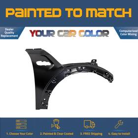 Mc1241104 Paint A Part For 2014-2023 Mini Cooper Hardtop Hb F56 Right Fender H/b Painted