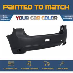Mi1100302 Paint A Part For 2016-2017 Mitsubishi Rvr Rear Bumper With Flare Hole Lower Painted To Match