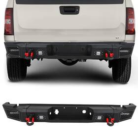 Pa127986p01 Parautostore For Chevy Silverado 2500 3500 Heavy Duty 2007-2010 Rear Step Bumper With Led Light