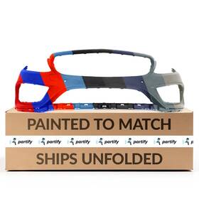 2058801840649999 Partify New Paint To Match Mercedes C300 Front Bumper With Sensor Holes - Mb1000494