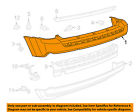 68091510aa Patriot Chrysler 11-14 Rear Bumper-upper Cover Oem Jeep