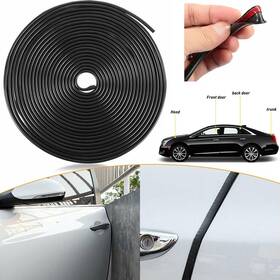 Peakparts 606314775780 1/2set 32ft Car Door Protector Rubber Edge Trim Guard Molding Seal Strip Scratch