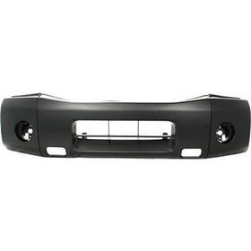 12160217 Perfect Fit New Front Bumper Cover For 2004-2014 Nissan Titan With Fog Lamp Holes Primed Capa