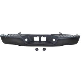 12323051 Perfect Fit Step Bumper For 2007-13 Toyota Tundra Assembly With Rock Warrior Pkg Black Rear