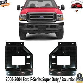 13451209 Perfect Fit Front Bumper Brackets Lh And Rh For 2000-2004 Ford F-series Super Duty / Excursion