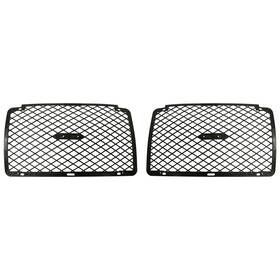 14895348 Perfect Fit Bumper Grille For 2003-2005 Dodge Neon Set Of 2 Left And Right Side Black Plastic