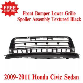 Ho1036127 Perfect Fit 14901480 New Front Bumper Face Bar Grilles Sedan For Honda Civic 2009-2011