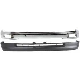 15724227 Perfect Fit Tacoma 95-97 Front Bumper Chrome 2-pc Kit With Valance 2wd