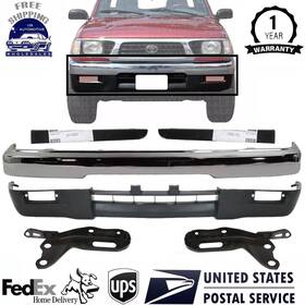 17656819 Perfect Fit New Front Chrome Bumper Valance Brackets For 1995-1997 Toyota Tacoma 4wd