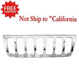 Perfect Fit 55155921ac New Fits 1999-2003 Jeep Grand Cherokee Front Chrome Grille Shell Ch1200221