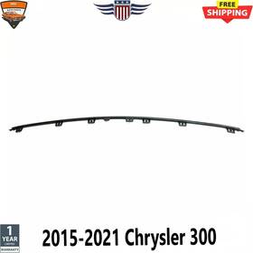 Ch1044125 Perfect Fit Front Bumper Molding Trim Black For 2015-2021 Chrysler 300