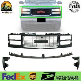 P141002123152 Perfect Fit Primed Insert And Shell Grille With Chrome Filler For 1994-2000 Gmc C/k Series Pu