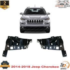 Rj01310001 Perfect Fit Front Bumper Mounting Bracket Set Lower For 2014-2018 Jeep Cherokee