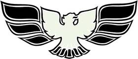 Dt393 Phoenix Graphix 1970-72 Firebird / Trans Am White Front Bumper Bird Decal
