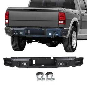 11745021 Pickoor Rear Bumper With 4x 20w Led Lights D-rings For Dodge Ram 1500 13-18