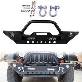 11749214 Pickoor Front Bumper For Jeep Wrangler Jk With D-ring Led Lights Winch Plate