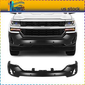 Pt12854801am Pmt2018 For Silverado 1500/ld 2016-2019 Front Bumper Black With Sensor And Fog Light Holes