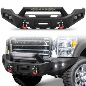 Bp-f1008-ul Pofenze Carbon Steel Front Bumper Lights Fits 2011-2016 Ford F250 F350 F450 Super Duty