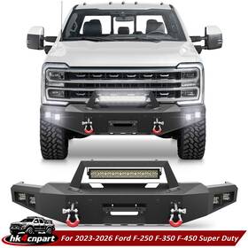Bp-f1015-hk Pofenze For 2023-2026 Ford F-250 F-350 F-450 Super Duty Front Bumper With Winch Mount