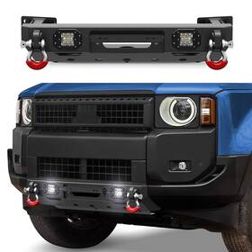 Bp-t2009-fm Pofenze For 2024-2026 Toyota Land Cruiser Lc250 Mid-width Front Bumper With Winch Plate