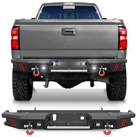 Bt-2022026 Pofenze Rear Bumper For 2015-2019 Gmc Sierra /chevy Silverado 2500 /3500hd With Sensor Hole