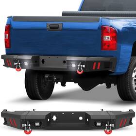 Bt-2022328 Pofenze For 2011-2014 Chevy Silverado/gmc Sierra 2500/3500 Hd Rear Bumper With Sensor Holes
