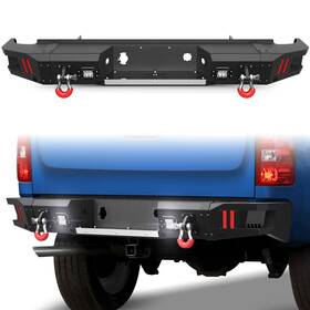 Bt-2022330-006 Pofenze Front Or Rear Bumper With Winch Plate&led Lights For 2007-2013 Chevy Silverado 1500