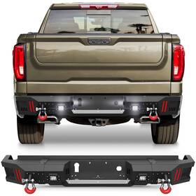 Bt-2022346 Pofenze New Rear Bumper For 2019-2025 Gmc Sierra 1500 / Chevy Silverado Back