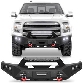 Bt-2022380-381 Pofenze Front /rear Bumper With Winch Plate &sensor Holes For 2015-2017 Ford F150 Off-road