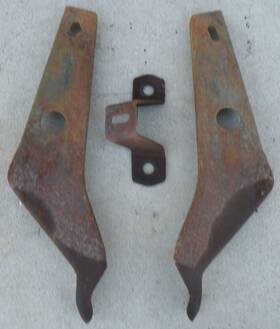 544571 Pontiac Factory Original Grand Prix Catalina Rear Back Bumper Brackets Oem 1963 63