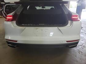 971807983y Porsche 17 Panamera Rear Bumper Assembly White 2y With Sensors Valance