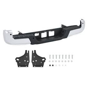 Hla10210 Preenex Chrome New Rear Bumper For Toyota Tacoma 2016-2023 With Parking Aid Sensor Hole