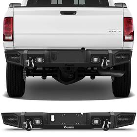 Pr126615e01 Premium Motoring Complete Rear Bumper For 2010-2018 Dodge Ram 2500 3500 With Led Lights Bolt Kits